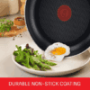 1 Tefal Essential Non-Stick 5-Piece Pan Set, Glass Lids, Black