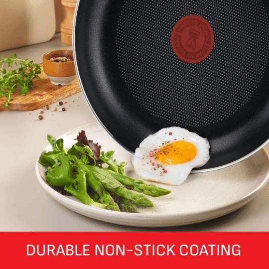1 Tefal Essential Non-Stick 5-Piece Pan Set, Glass Lids, Black