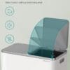61HCwvWK4hL._SL1500_ SONGMICS Dual Rubbish Bin Metal Recycling Bin with 15 Rubbish Bags
