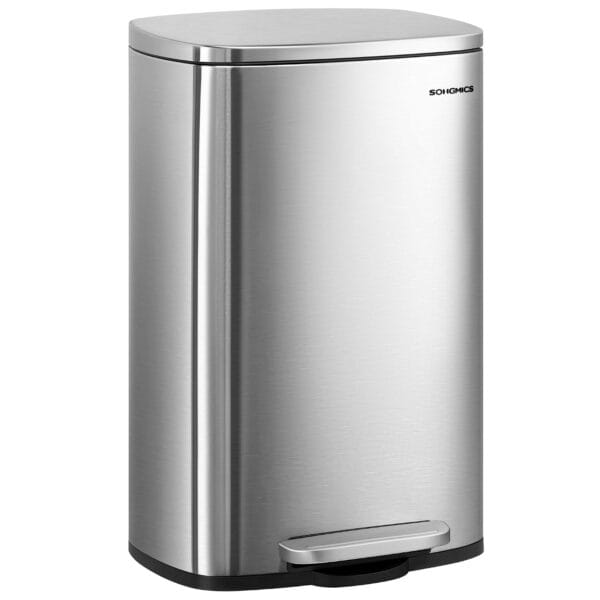 61iD7oEUj4L._SL1500_ SONGMICS Kitchen Bin 13 Gallon (50 L) Silver