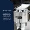 De'Longhi Dedica Style - Manual Espresso Machine Manual Milk Frother Metal [Energy Class B]
