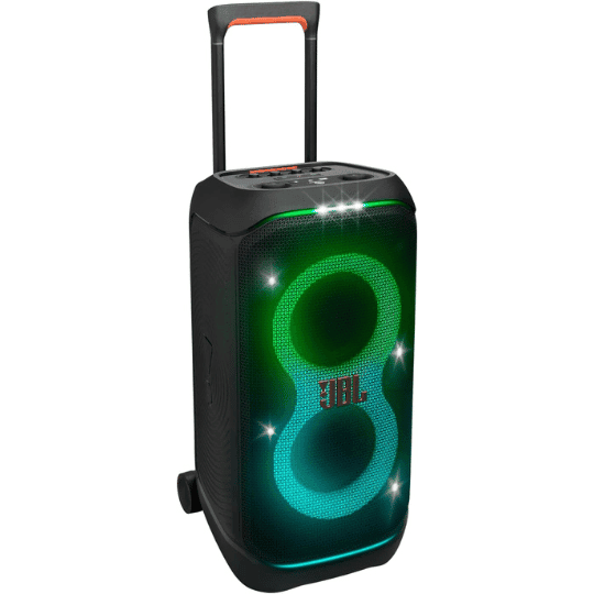 7 JBL PartyBox Stage 320 - Portable Party Speaker with Telescopic Handle & Wide