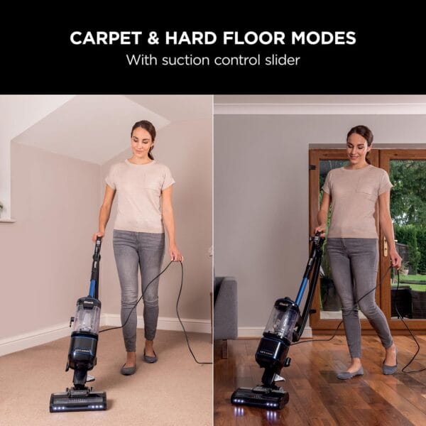 Shark Corded Upright Vacuum Cleaner 1.1L, Blue/Black
