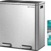 71oZdNN4u-L._AC_SL1500_ SONGMICS Trash Can, 2 x 8 Gallon (2 x 30 L) Garbage Can for Kitchen with 15 Trash Bags