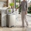 81zS2wWkjqL._SL1500_ EKO Madison Brushed Stainless 50 Liter/13.2 Gallon Step Trash Can with Inner Liner